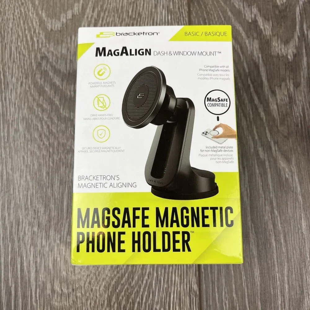 MagAlign Compatible with Apple MagSafe‎ and All Phones Magnetic Windshield